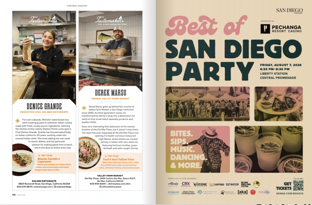 Del Mar Plaza's Valley Farm Market Owner Derek Marso Named a San Diego Magazine Tastemaker 1 Del Mar Plaza's Valley Farm Market Owner Derek Marso Named a San Diego Magazine Tastemaker